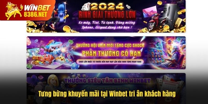 Tưng bừng khuyến mãi tại Winbet tri ân khách hàng