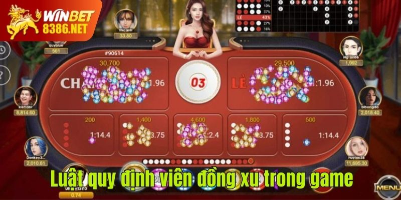 Luật quy định viên đồng xu trong game